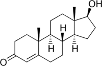 Structure chimique de la testostérone